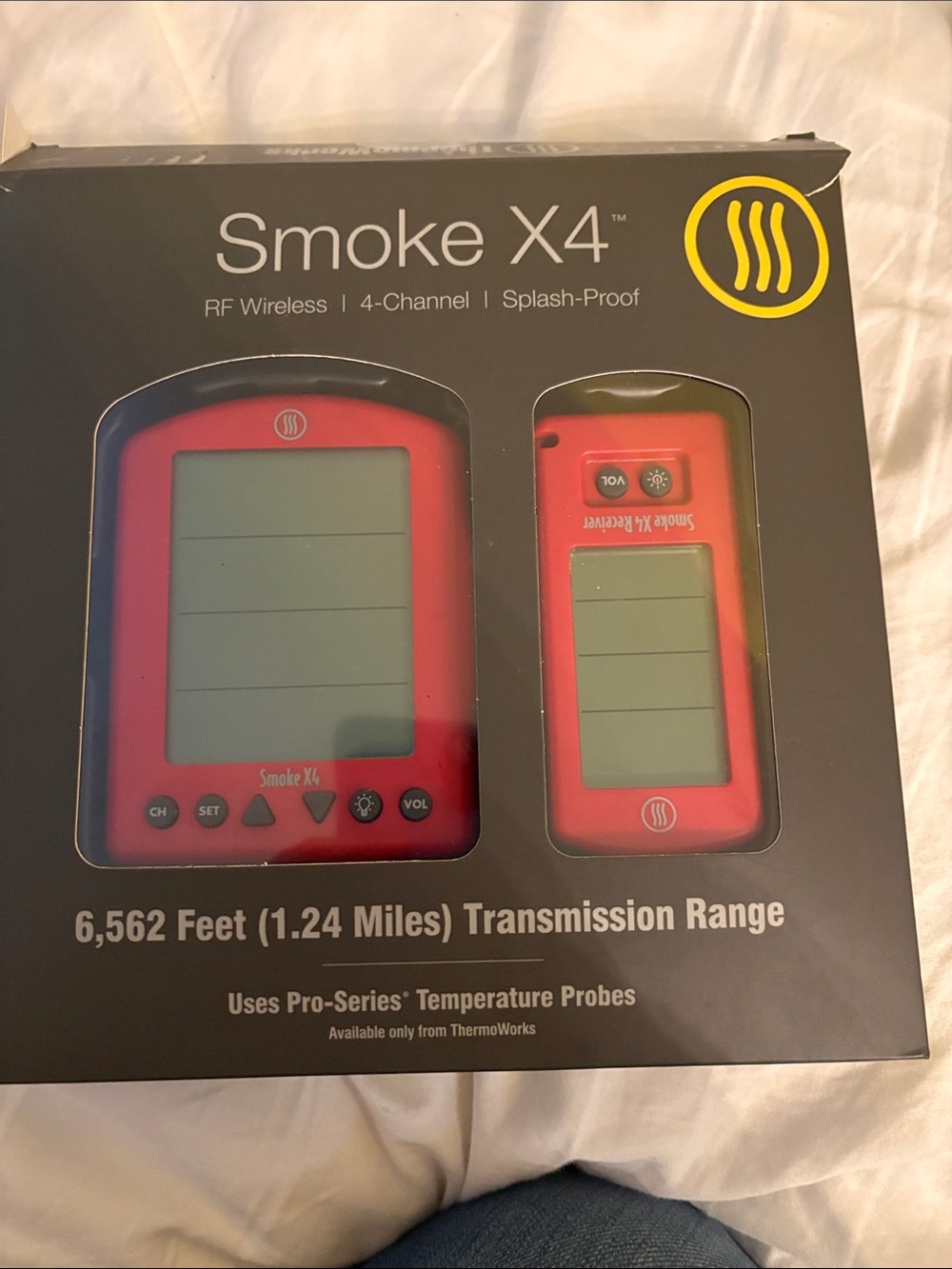 Wireless BBQ Thermometer - Red